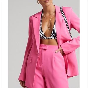 SHOWPO PINK TAILORED BLAZER